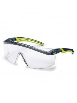 Защитные очки UVEX Астроспек 2.0, черный/лайм