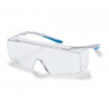 Защитные очки UVEX Супер f OTG CR, белый/синий