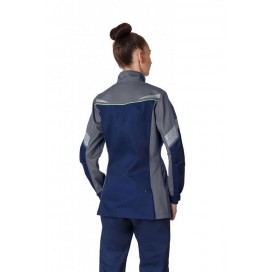 Куртка удлиненная женская PROFLINE SPECIALIST (тк.Смесовая,240), т.синий/серый