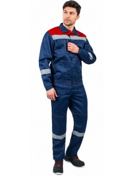 Костюм Легион-1 СОП (тк.Смесовая,210) брюки, т.синий/красный