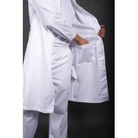 Мужской халат ХАССП-Премиум (ткань Салюс, 210), белый