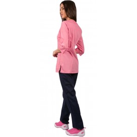 Женский костюм Спринт (ткань ТиСи), розовый/тёмно-синий