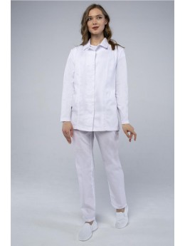 Женский костюм ХАССП-Премиум (ткань Салюс, 210), белый