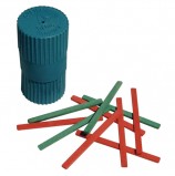 Счетные палочки (50 штук) двухцветные, из натурального дерева, в пластиковом тубусе, С 21
