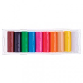 Пластилин классический KOH-I-NOOR, 10 цветов, 100 г, пластиковая упаковка, европодвес, 01315S1001PSRU