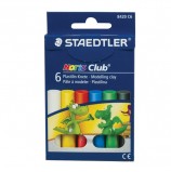 Пластилин классический STAEDTLER (Германия) 'Noris Club', 6 цветов, 126 г, картонная упаковка, 8420 C6