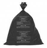 Мешки для мусора медицинские, в пачке 50 шт., класс Г (черные), 30 л, 50х60 см, 15 мкм, АКВИКОМП