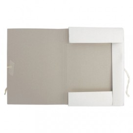 Папка для бумаг с завязками картонная мелованная BRAUBERG, 440 г/м2, до 200 листов