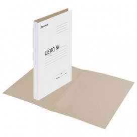 Папка без скоросшивателя 'Дело', картон мелованный, плотность 440 г/м2, до 200 листов, BRAUBERG
