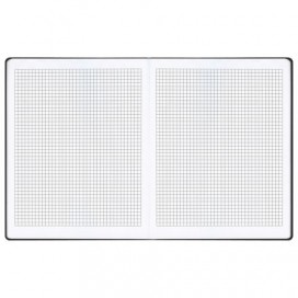 Бизнес-тетрадь BRAUBERG 'VIVELLA', А4- 220x265 мм, кожзам, клетка, 96 л., ручка, черный, 110962