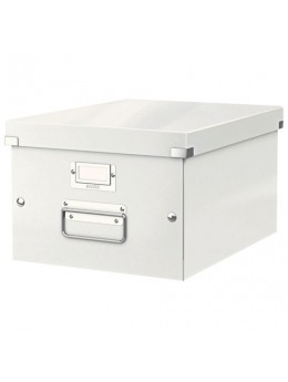 Короб архивный LEITZ 'Click & Store' L, 200х369х482 мм, ламинированный картон, разборный, белый, 60450001