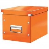 Короб архивный LEITZ 'Click & Store' L, 310х320х360 мм, ламинированный картон, разборный, оранжевый, 61080044