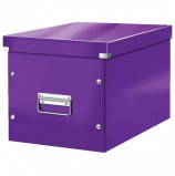 Короб архивный LEITZ 'Click & Store' L, 310х320х360 мм, ламинированный картон, разборный, фиолетовый, 61080062