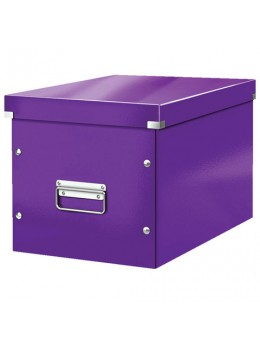Короб архивный LEITZ 'Click & Store' L, 310х320х360 мм, ламинированный картон, разборный, фиолетовый, 61080062