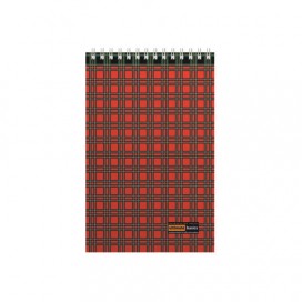 Блокнот, А5, 60 л., гребень, ламинированный картон, клетка, АЛЬТ, 'Шотландка', 3-60-473