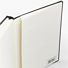 Бизнес-Блокнот, А5, 100 л., твердая обложка, балакрон, открытие вверх, Bruno Visconti, Черный, 3-103/02