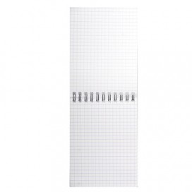 Блокнот А6, 48 л., гребень, мелованный картон обложка, клетка, ОФИСМАГ, 3 вида, 98х131 мм, 121832