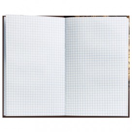 Блокнот 7БЦ, А5, 96 л., обложка ламинированная, клетка, BRAUBERG, 'Время', 135х206 мм, 123247