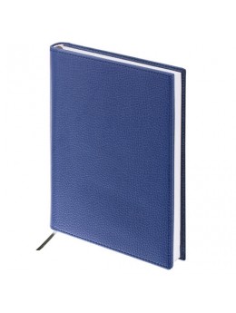 Ежедневник BRAUBERG недатированный, А5, 138х213 мм, 'Favorite', под классическую кожу, 160 л., темно-синий, 123396