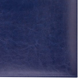 Ежедневник BRAUBERG недатированный, А5, 138х213 мм, 'Imperial', под гладкую кожу, 160 л., темно-синий, кремовый блок, 123413