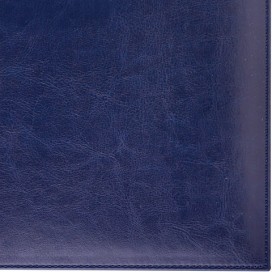 Ежедневник BRAUBERG недатированный, А4, 175х247 мм, 'Imperial', под гладкую кожу, 160 листов, темно-синий, кремовый блок, 124971