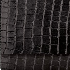 Планинг настольный BRAUBERG недатированный, 305х140 мм, 'Alligator', под матовую крок. кожу, 60 л., черный, кремовый блок, 125881