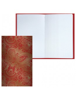 Блокнот 7БЦ, А5, 80 л., фольга, клетка, BRAUBERG, 'Восточный узор', 135х206 мм, 126053