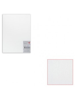 Белый картон грунтованный для живописи, 25х35 см, толщина 2 мм, акриловый грунт, двусторонний