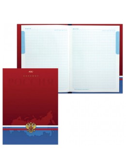 Блокнот 7БЦ, А4, 80 л., выборочный лак, 5-цветный блок, HATBER, 'Россия', 205х290 мм, 80ББ4влВ1 14358, B197080