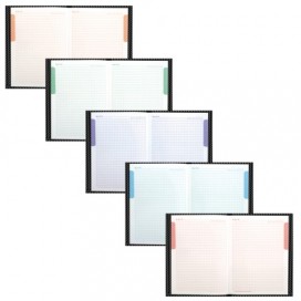 Блокнот 7БЦ, А4, 80 л., выборочный лак, 5-цветный блок, HATBER, 'Carbon Style', 80ББ4влВ1 14359, B197103