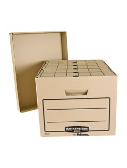 Короб архивный (445x270х335 мм), с крышкой, гофрокартон, FELLOWES (BANKERS BOX) 'Basic', FS-00101 Короб архивный (445x270х335 мм), с крышкой, гофрокартон, FELLOWES (BANKERS BOX) 'Basic', FS-00101