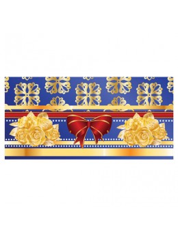 Конверт для денег, 166х82 мм, фольга, розы на синем, BRAUBERG, 128703 Конверт для денег, 166х82 мм, фольга, розы на синем, BRAUBERG, 128703