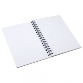 Альбом-скетчбук, белая бумага, А5, 148х210 мм, 150 г/м2, 30 л., гребень, BRAUBERG ART 'CLASSIC', 128950