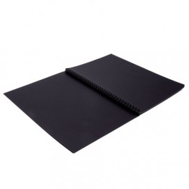 Альбом-скетчбук, черная бумага, А4, 210х297 мм, 120 г/м2, 32 л., гребень, BRAUBERG ART 'CLASSIC', 128951