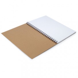 Альбом-скетчбук, белая бумага, А4, 210х297 мм, 150 г/м2, 30 л., гребень, BRAUBERG ART 'CLASSIC', 128949
