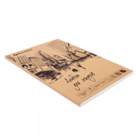 Альбом-скетчбук, кремовая бумага, А4, 210х297 мм, 150 г/м2, 32 л., склейка, BRAUBERG ART 'CLASSIC', 128955