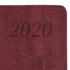 Еженедельник датированный 2020 А4, BRAUBERG 'Wood', благородное дерево, бордовый, 210х297 мм, 129641