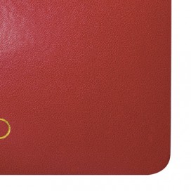 Еженедельник датированный 2020 А6, BRAUBERG 'Select', кожа классик, красный, 95х155 мм, 129668