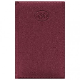 Ежедневник датированный 2020 А5, BRAUBERG 'Favorite', фактурная кожа, бордовый, 138х213 мм, 129690