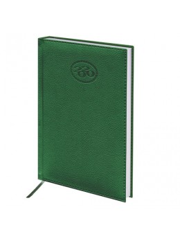 Ежедневник датированный 2020 А5, BRAUBERG 'Favorite', фактурная кожа, зеленый, 138х213 мм, 129694