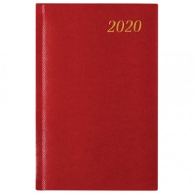 Ежедневник датированный 2020 А5, BRAUBERG 'Iguana', под кожу рептилий, золотой срез, красный, 138х213 мм, 129698