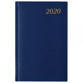 Ежедневник датированный 2020 А5, BRAUBERG 'Iguana', под кожу рептилий, золотой срез, синий, 138х213 мм, 129699