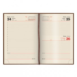 Ежедневник датированный 2020 А5, BRAUBERG 'Iguana', под кожу рептилий, золотой срез, коричневый, 138х213 мм, 129700