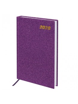 Ежедневник датированный 2020 А5, BRAUBERG 'Holiday', кожзам, блёстки, фиолетовый, 138х213 мм, 129742 Ежедневник датированный 2020 А5, BRAUBERG 'Holiday', кожзам, блёстки, фиолетовый, 138х213 мм, 129742