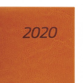 Ежедневник датированный 2020 А5, BRAUBERG 'Prestige', комбинированный, коричневый/горчичный, 138х213 мм, 129745