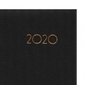 Ежедневник датированный 2020 А6, BRAUBERG 'Select', кожа классик, черный, 100х150 мм, 129757