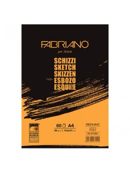 Альбом для рисования FABRIANO 'Schizzi' мелкое зерно, 120 листов, 90 г/м2, А4, 210х297 мм, 57721297