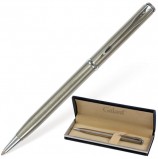 Ручка подарочная шариковая GALANT 'Arrow Chrome', корпус серебристый, хромированные детали, пишущий узел 0,7 мм, синяя, 140408