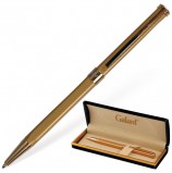 Ручка подарочная шариковая GALANT 'Stiletto Gold', тонкий корпус, золотистый, золотистые детали, пишущий узел 0,7 мм, синяя, 140527