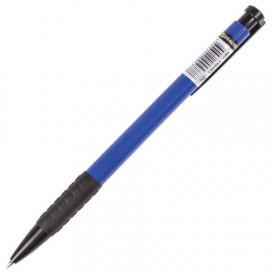 Ручка шариковая автоматическая с грипом BRAUBERG 'Explorer', СИНЯЯ, корпус синий, узел 0,7 мм, линия письма 0,35 мм, 140581